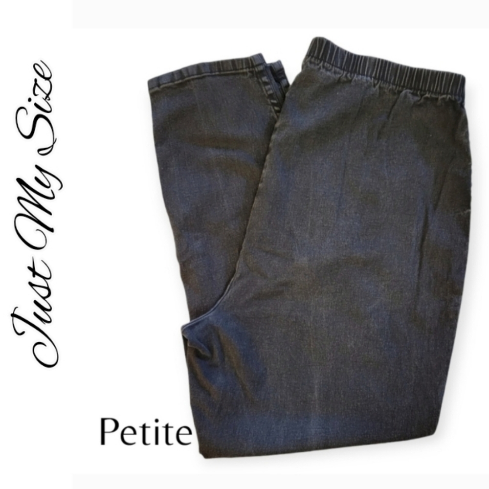 (22W/24W) Plus Petite Pull-On Jeans - Picture 14 of 16